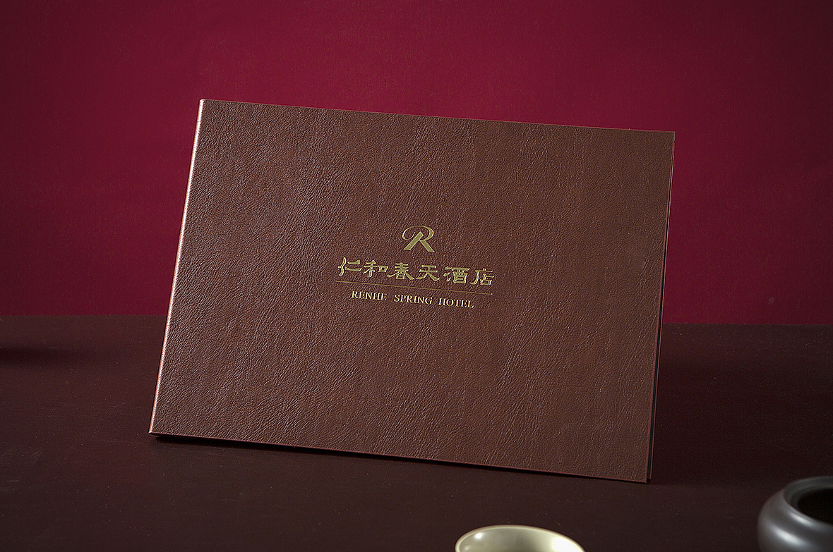 仁和春天星级酒店菜谱制作-高端皮料烫金菜谱设计定制(图ZMzUwMTM0Mjgw) - 书籍/画册 - 站酷设计师捷达菜谱品牌设计原创素材 - 站酷ZCOOL