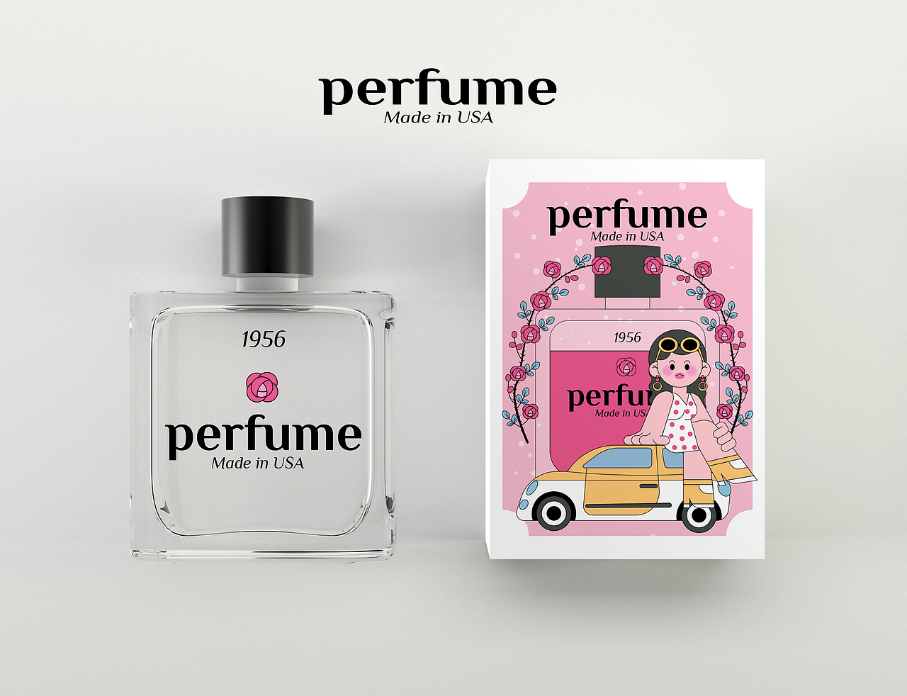 香水包装插画设计