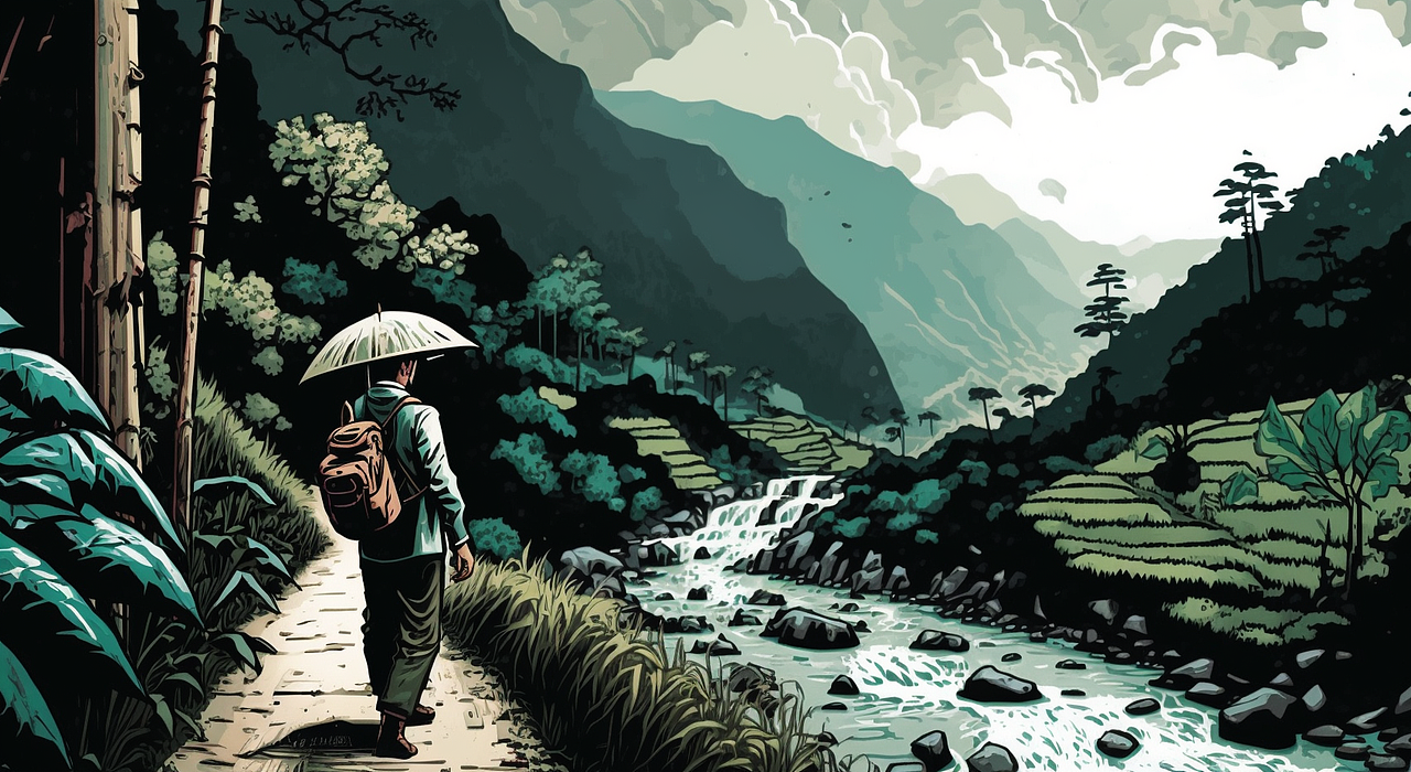 乡下（图ZMzM3NjA2MDEy） - AI作品 - 站酷设计师kkaaxhk原创素材 - 站酷ZCOOL