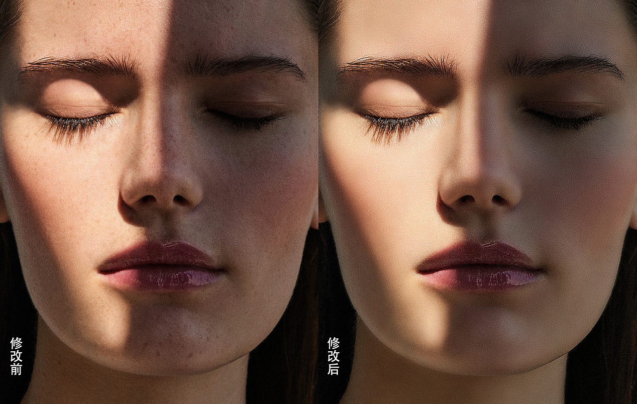 人像修图53——中性灰修图34