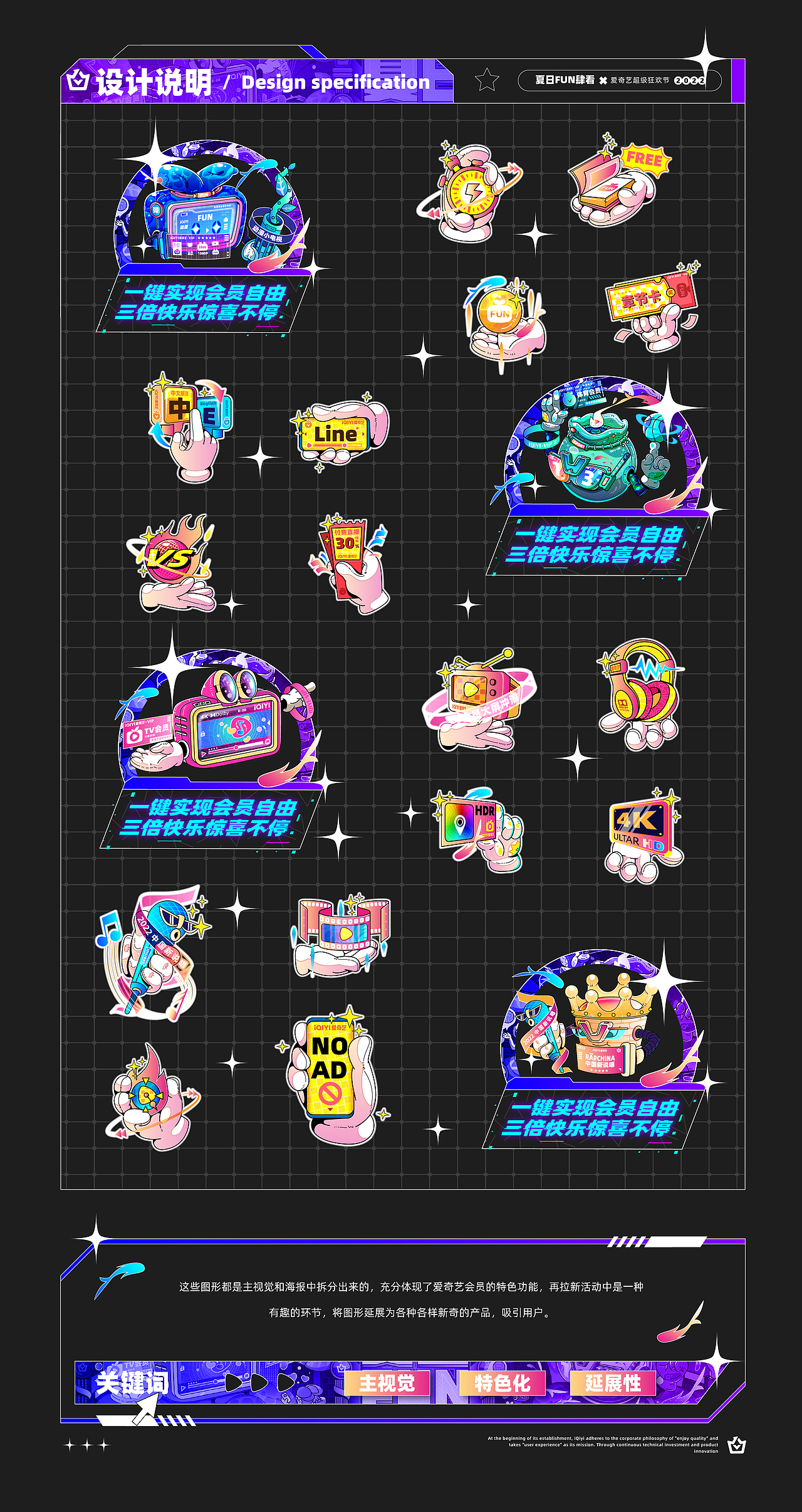 爱奇艺夏日FUN肆看-【超级福利节活动】视觉设计