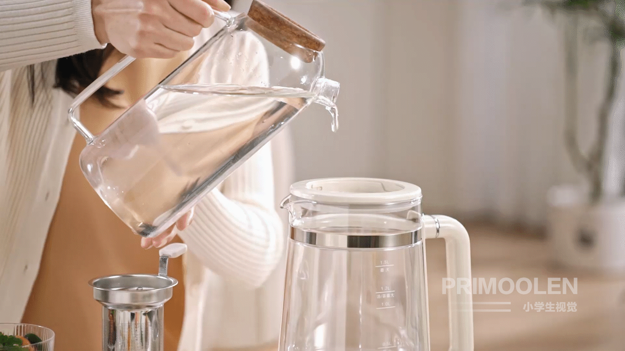美的x小学生 |电商主图视频 双层养生壶（图ZMzEwMTY4MzUy） - 产品摄影 - 站酷设计师小学生视频号原创素材 - 站酷ZCOOL