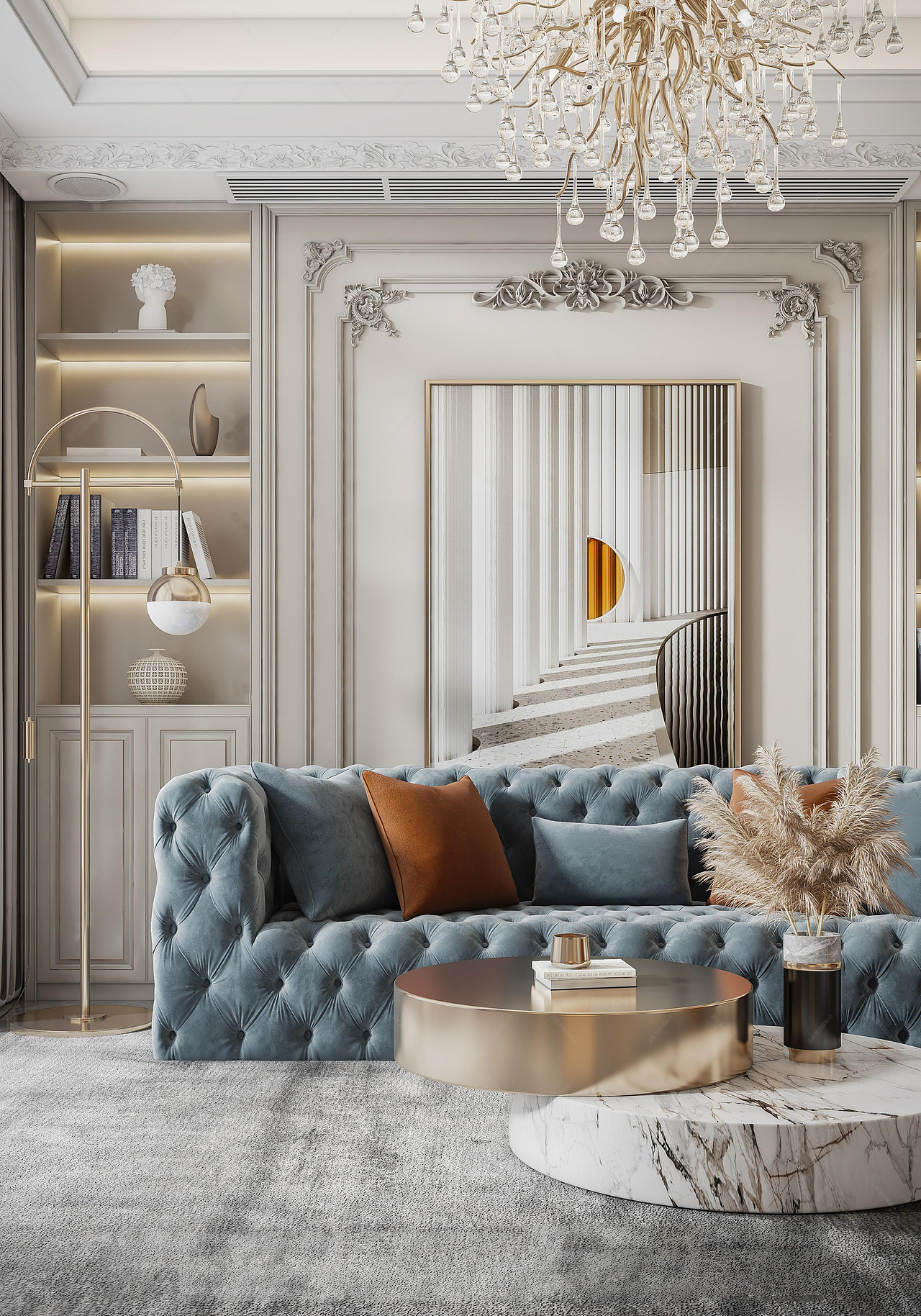 法式装修风格的配色主要是以白、金、深色的木色为主调（图ZMzUyNjM3MzQw） - 家装设计 - 站酷设计师婉婷爱设计原创素材 - 站酷ZCOOL
