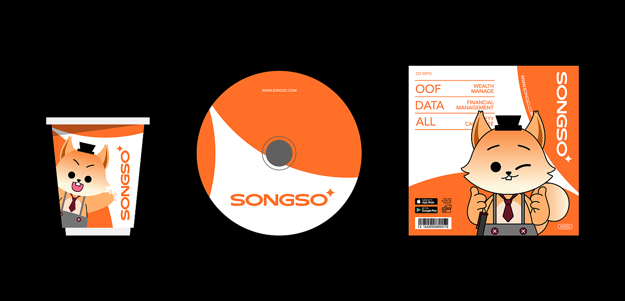 松鼠财富品牌+IP设计（图ZMzIxNjQzMjQ0） - 品牌 - 站酷设计师胡晓波设计原创素材 - 站酷ZCOOL