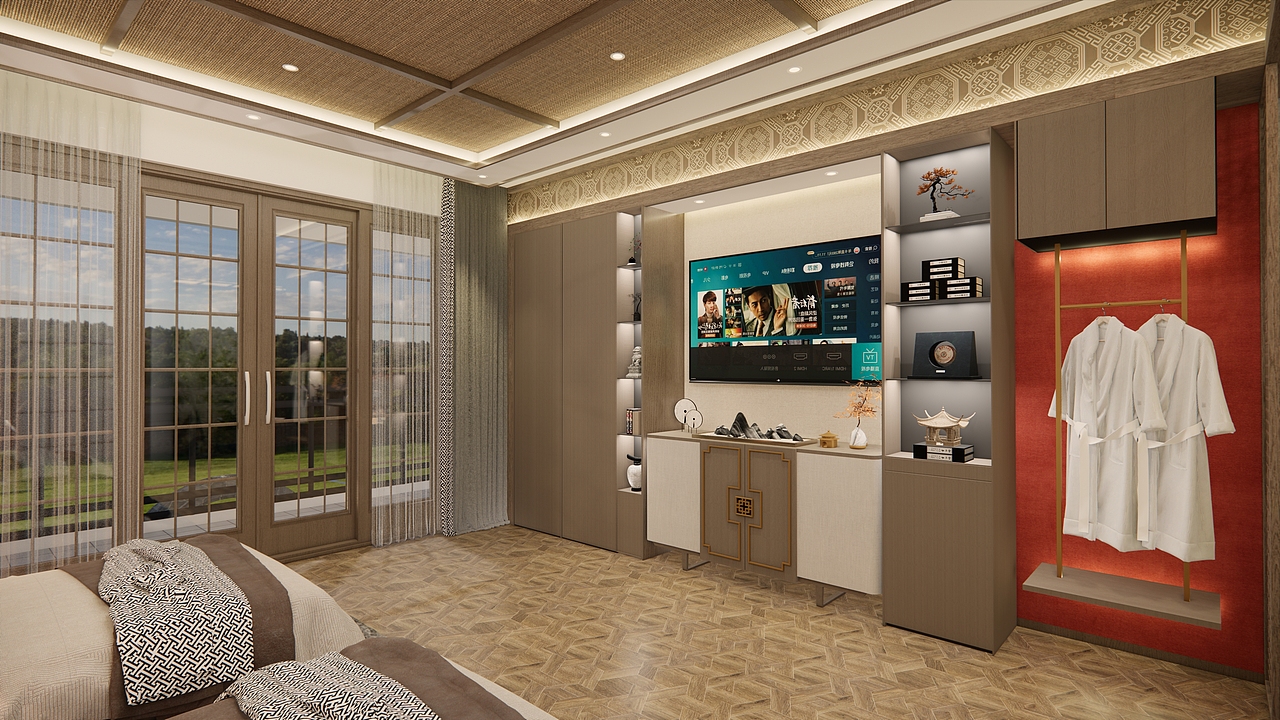 广西壮族民宿客房设计