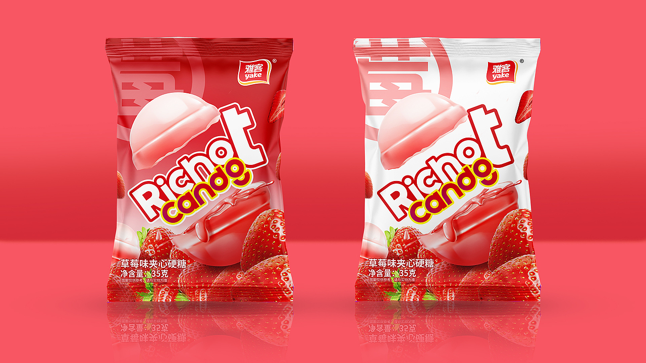 雅客浓点水果硬糖包装设计 雅客浓点咖啡糖设计