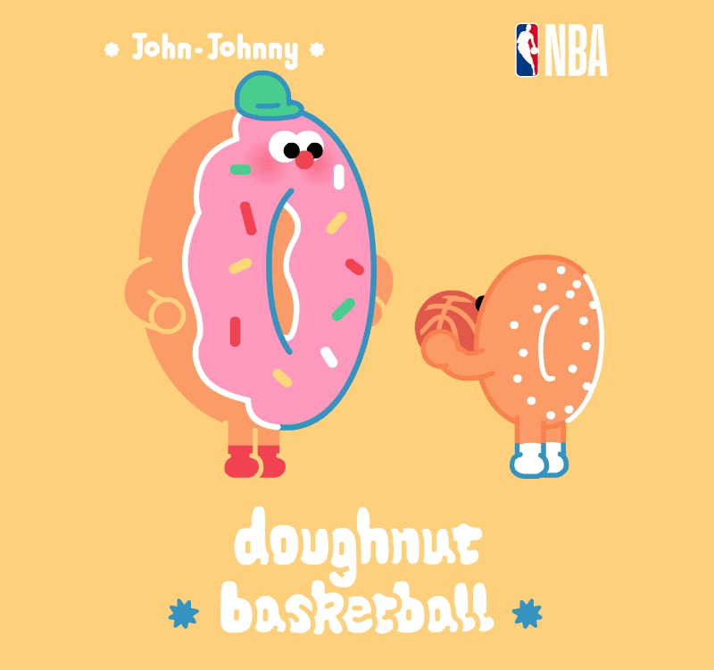 甜甜圈父子篮球