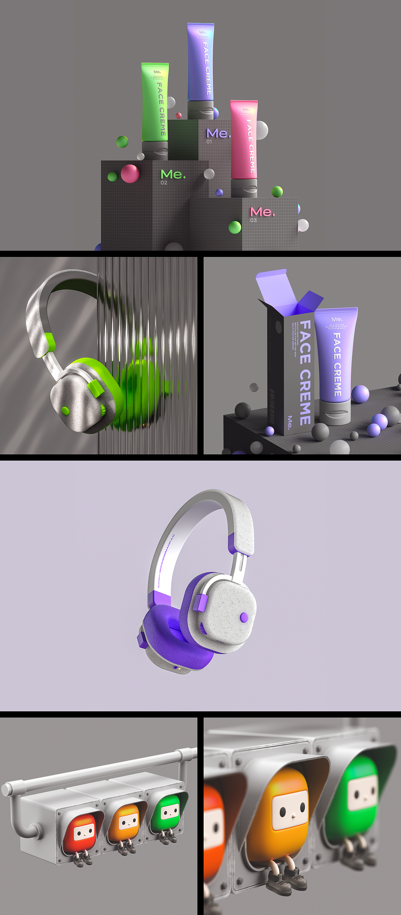 2023三维设计-练习合集（图ZMzYxMjM4MzYw） - 其他三维 - 站酷设计师轻声慢跑原创素材 - 站酷ZCOOL