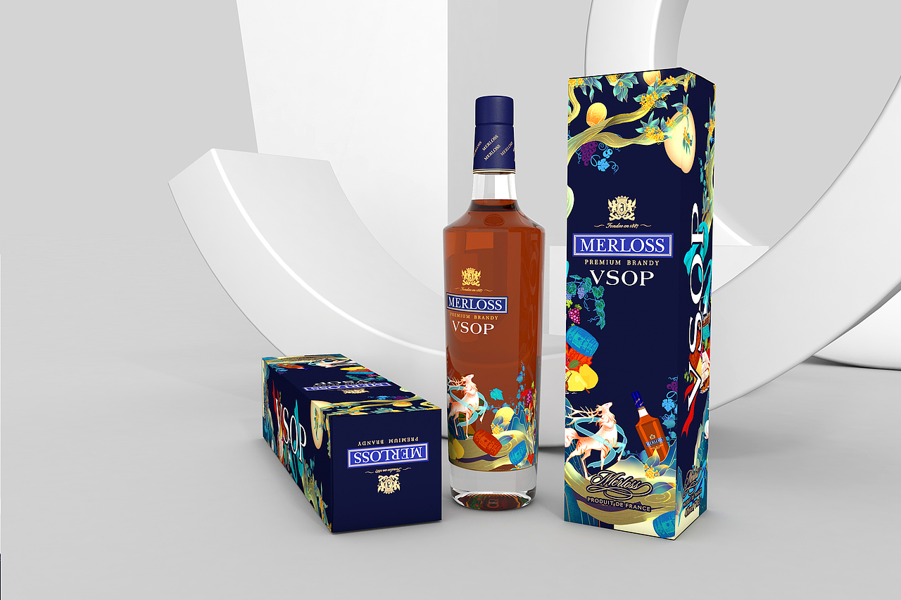 MERLOSS白兰地洋酒包装