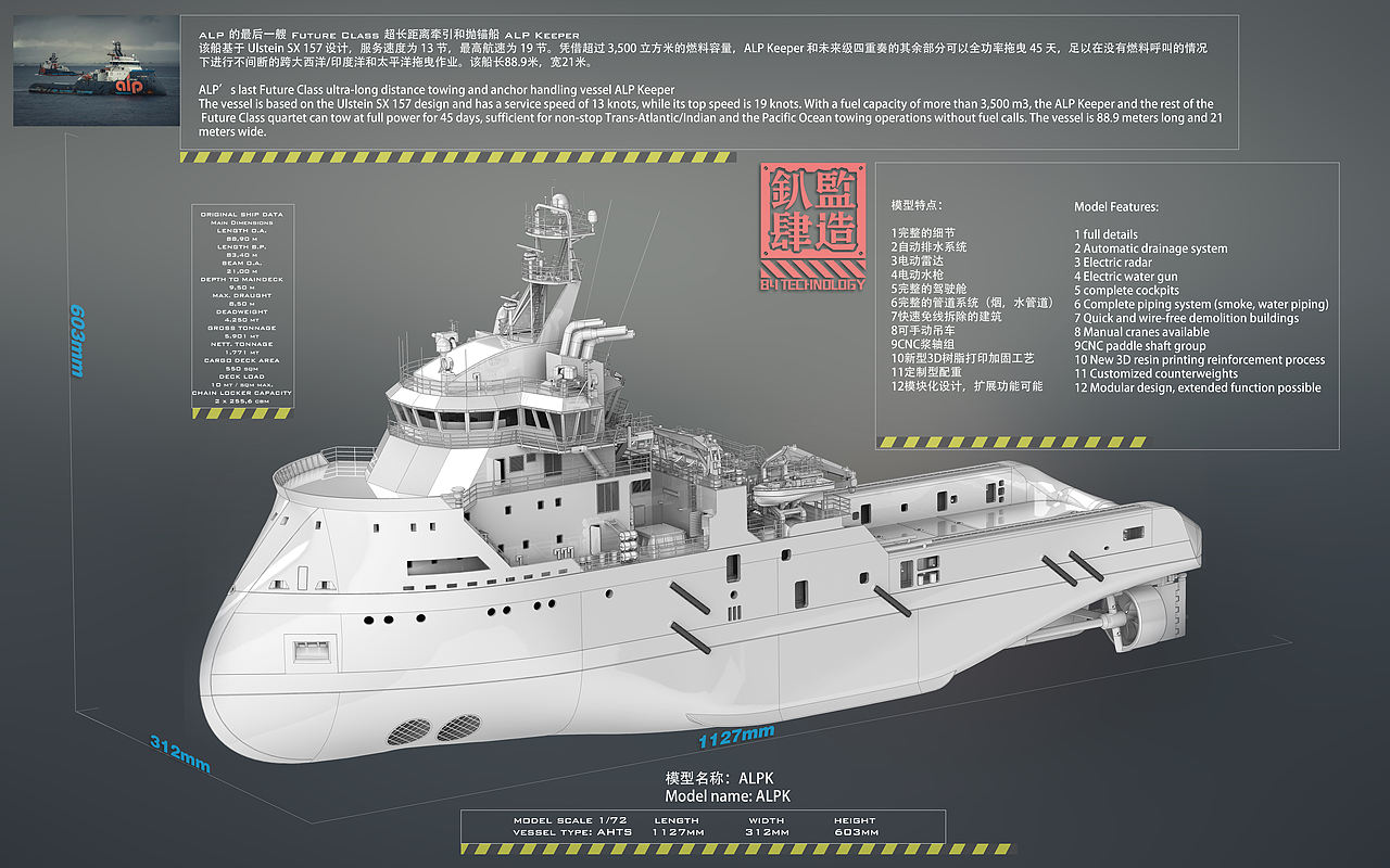 从1到2 1\72 ALPK AHTS先进远洋拖轮（图ZMzAxNzYyMDQ0） - 手办/模玩 - 站酷设计师MWM1984原创素材 - 站酷ZCOOL
