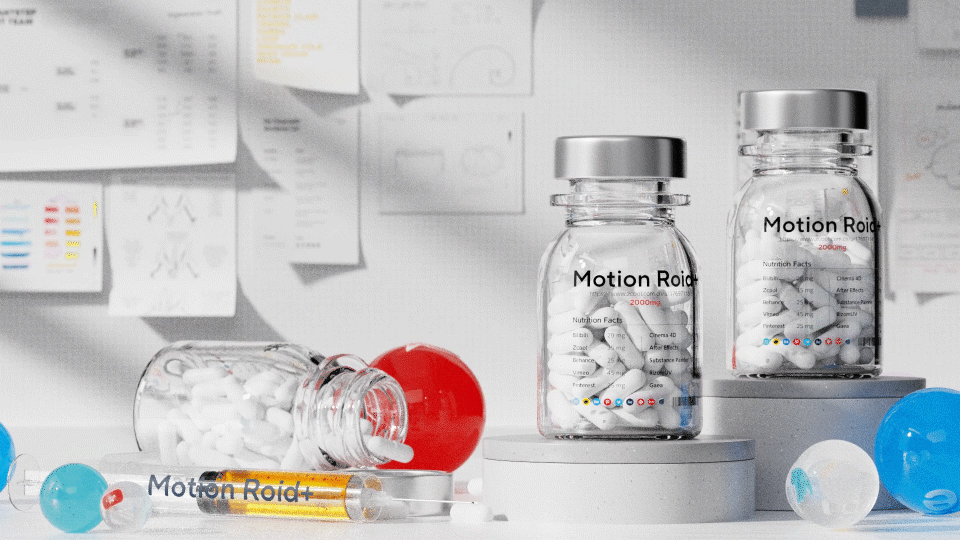 C4D动态学员一个罐头-Motion Roid动态临摹练习