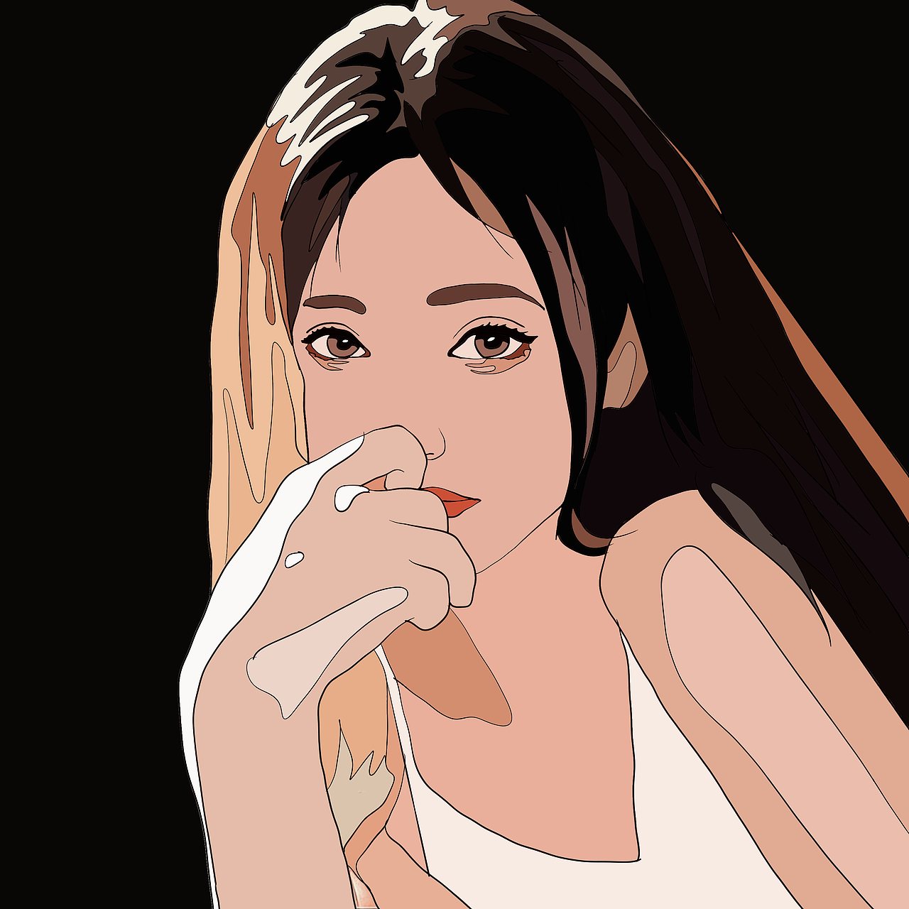 头像插画（图ZMzE5ODE4NTE2） - 绘画 - 站酷设计师启言原创素材 - 站酷ZCOOL