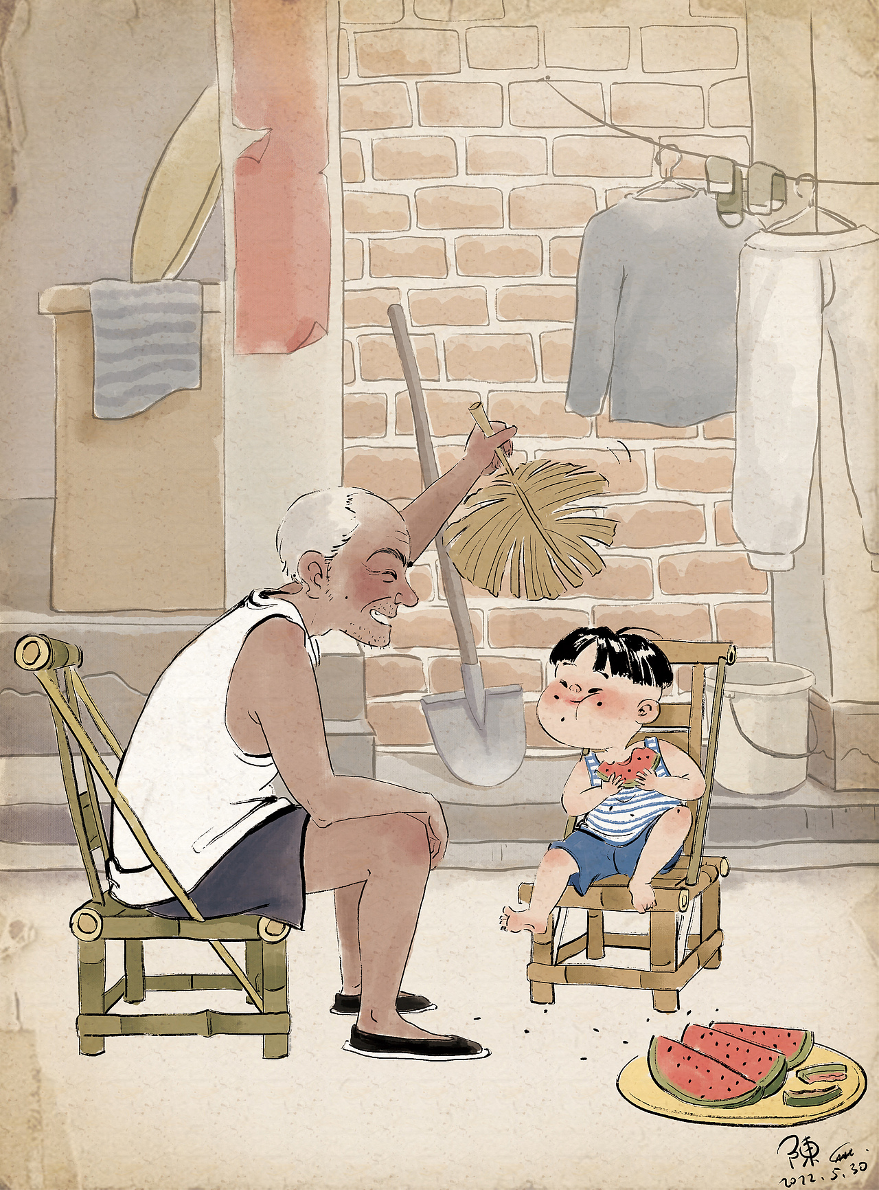 童年（合集一）（图ZMzM5ODA0OTY4） - 儿童插画 - 站酷设计师陈楠MUtouNAN原创素材 - 站酷ZCOOL