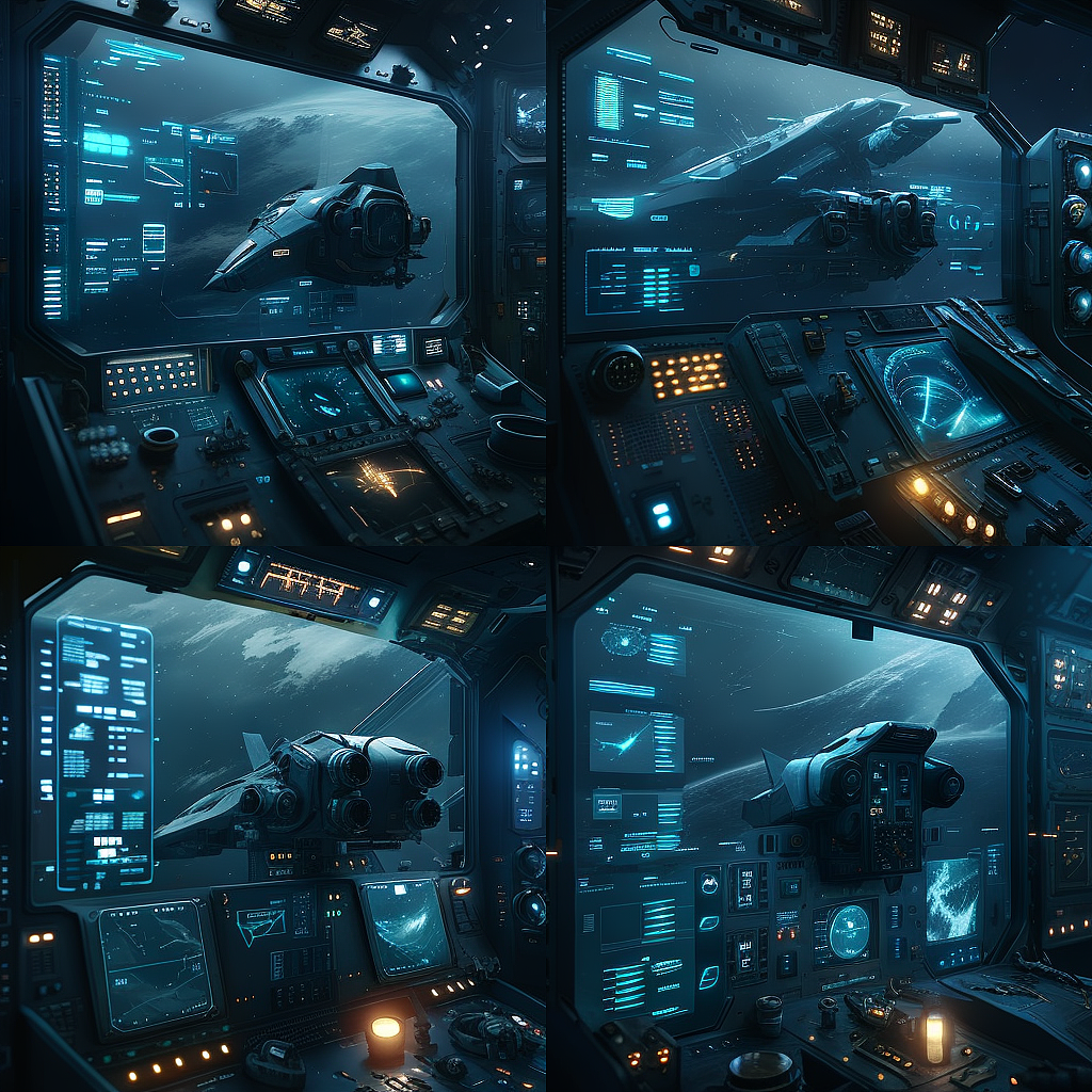 Midjourney｜AI绘画工具生成的驾驶舱模型（可做样机）（图ZMzM1NDk0Njcy） - 其他UI - 站酷设计师作品包装设计原创素材 - 站酷ZCOOL