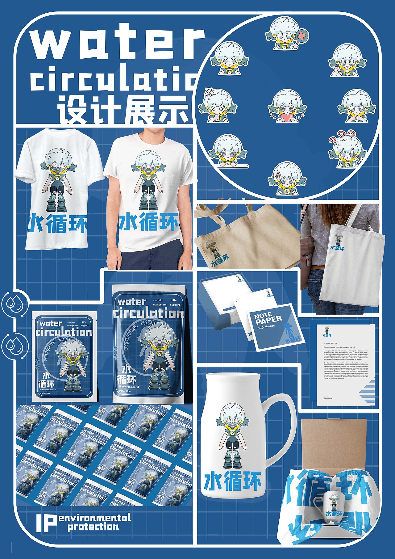 水循环（图ZMzM2NjMwODY4） - IP形象 - 站酷设计师潜龙分天原创素材 - 站酷ZCOOL