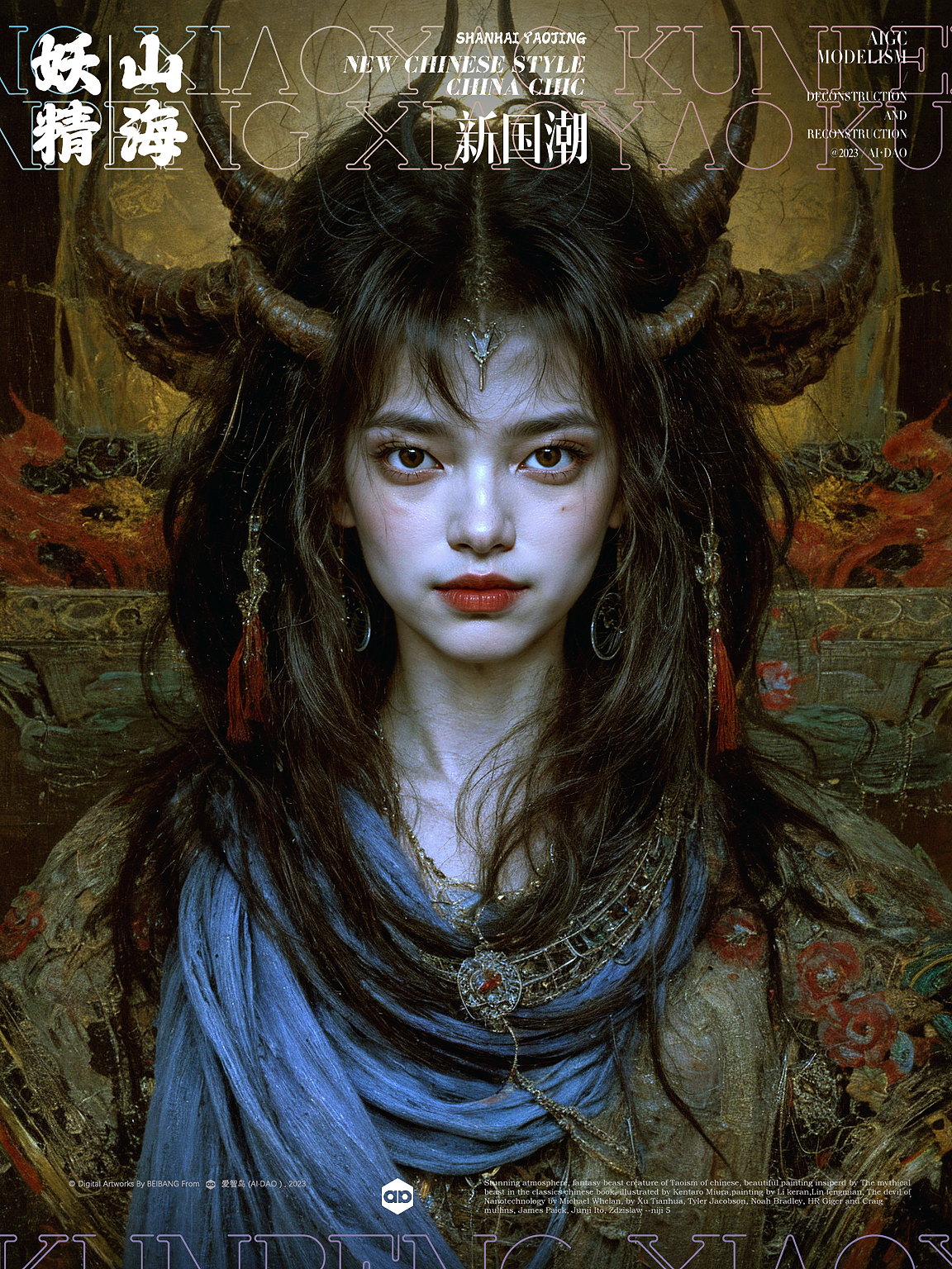 AIGC炼丹师：山海妖精（图ZMzU2MDAwMzYw） - 实验艺术 - 站酷设计师北邦原创素材 - 站酷ZCOOL