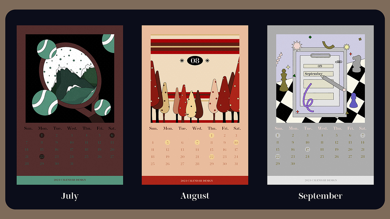 2024CalendarDesign日历设计 x《奇幻2024》