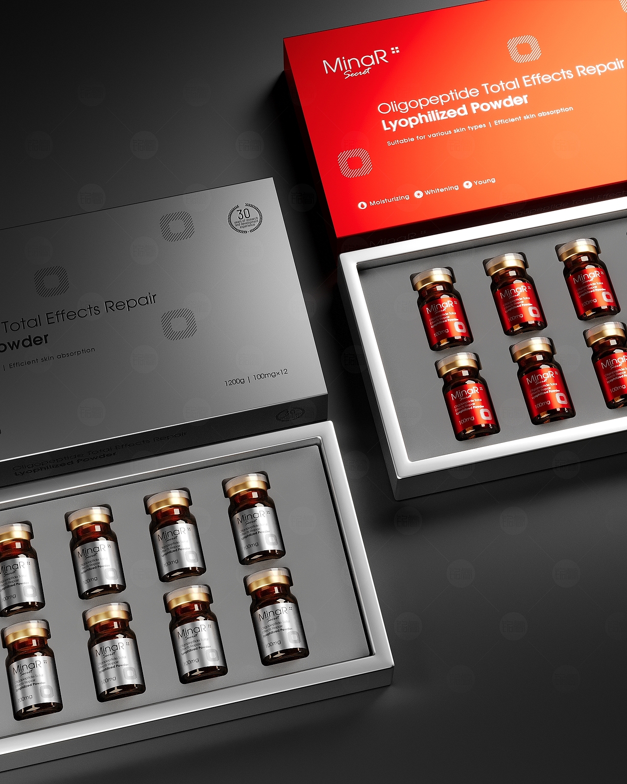 化妆品包装设计冻干粉医美包装设计©刘益铭原创作品