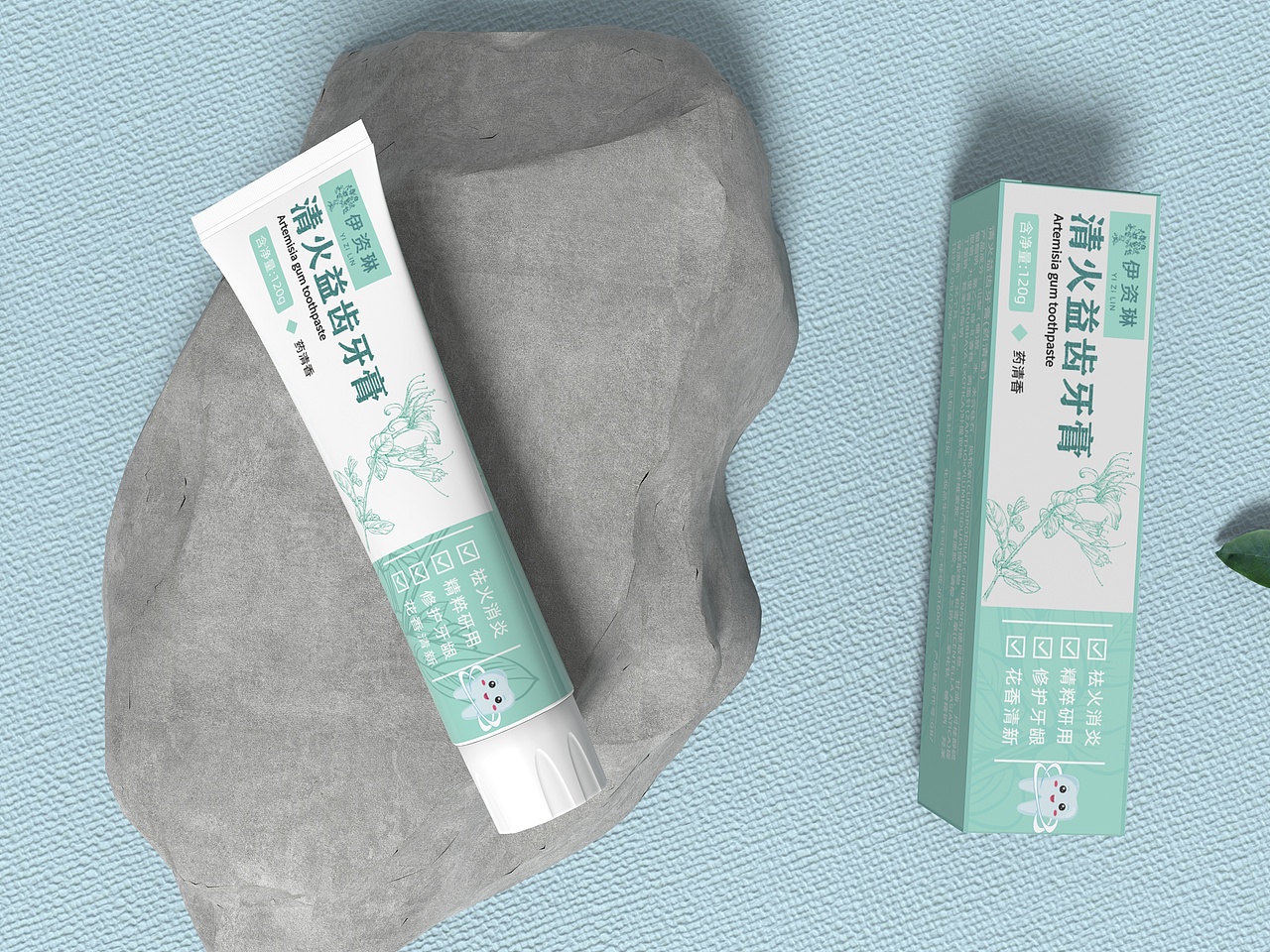 中药系列牙膏包装（图ZMzM3OTEzMDA0） - 商业插画 - 站酷设计师渔子还是不能用吗原创素材 - 站酷ZCOOL