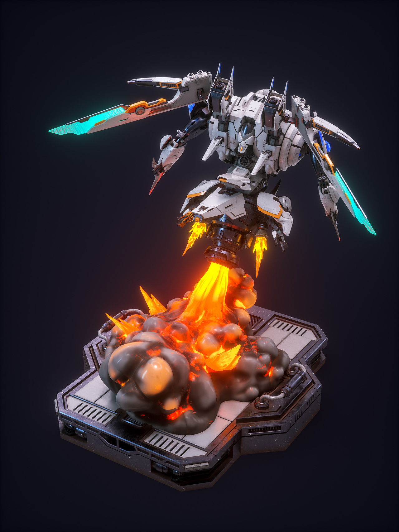 机动毒刺机型设计