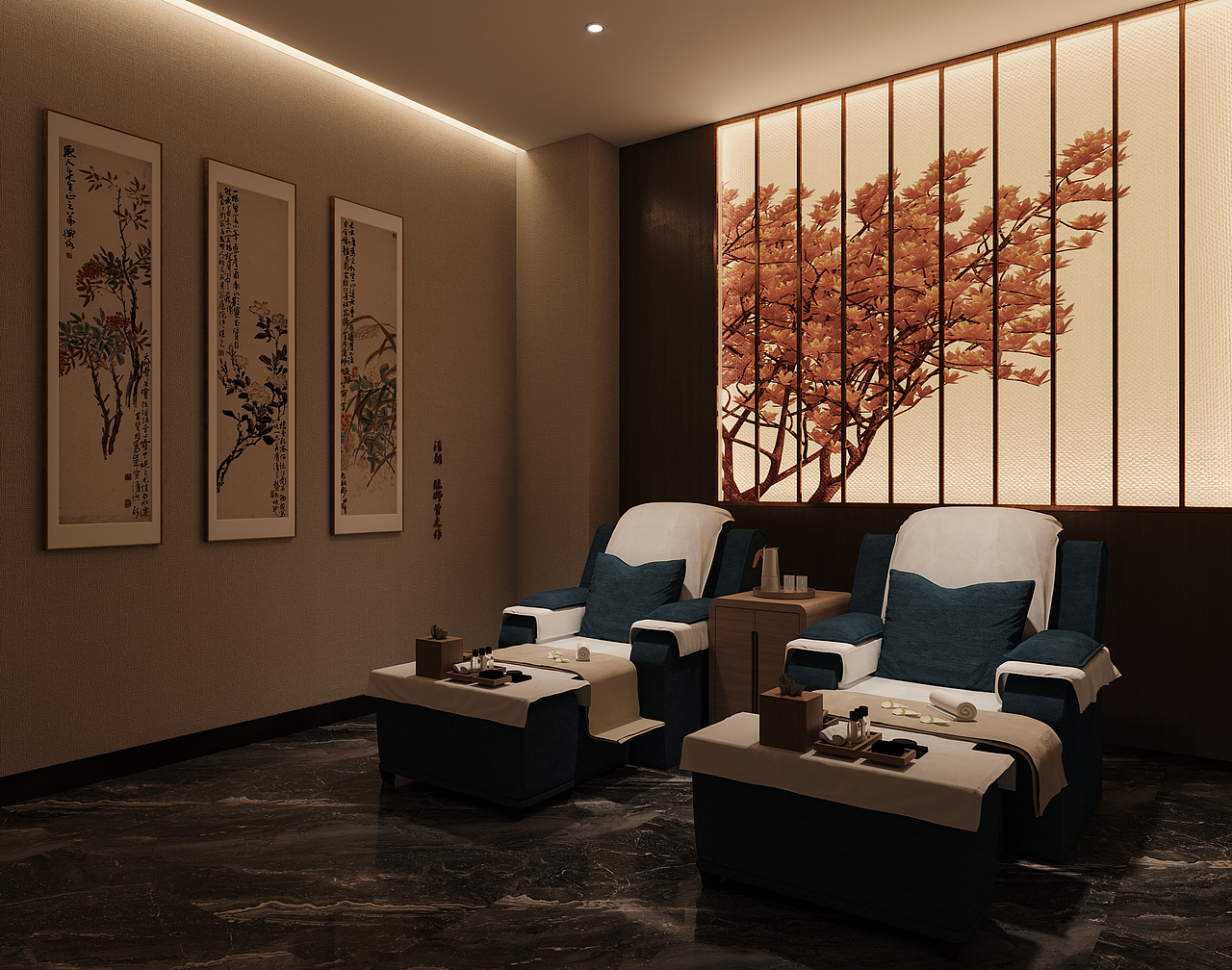 足浴大厅（图ZMzEwNjM3OTQw） - 商业空间设计 - 站酷设计师我吃桃子原创素材 - 站酷ZCOOL