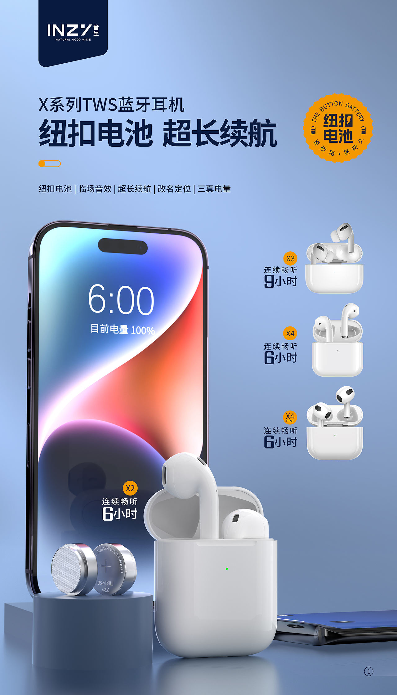 蓝牙耳机（图ZMzQ0Mzk5NjQ0） - 海报 - 站酷设计师小斐设计原创素材 - 站酷ZCOOL