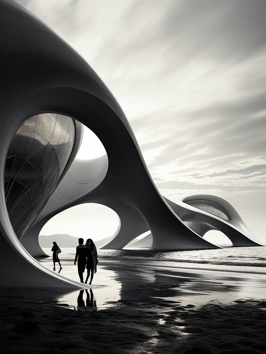 黑沙滩·建筑-2（图ZMzUwNTI0Mjky） - AI作品 - 站酷设计师谢谢0原创素材 - 站酷ZCOOL