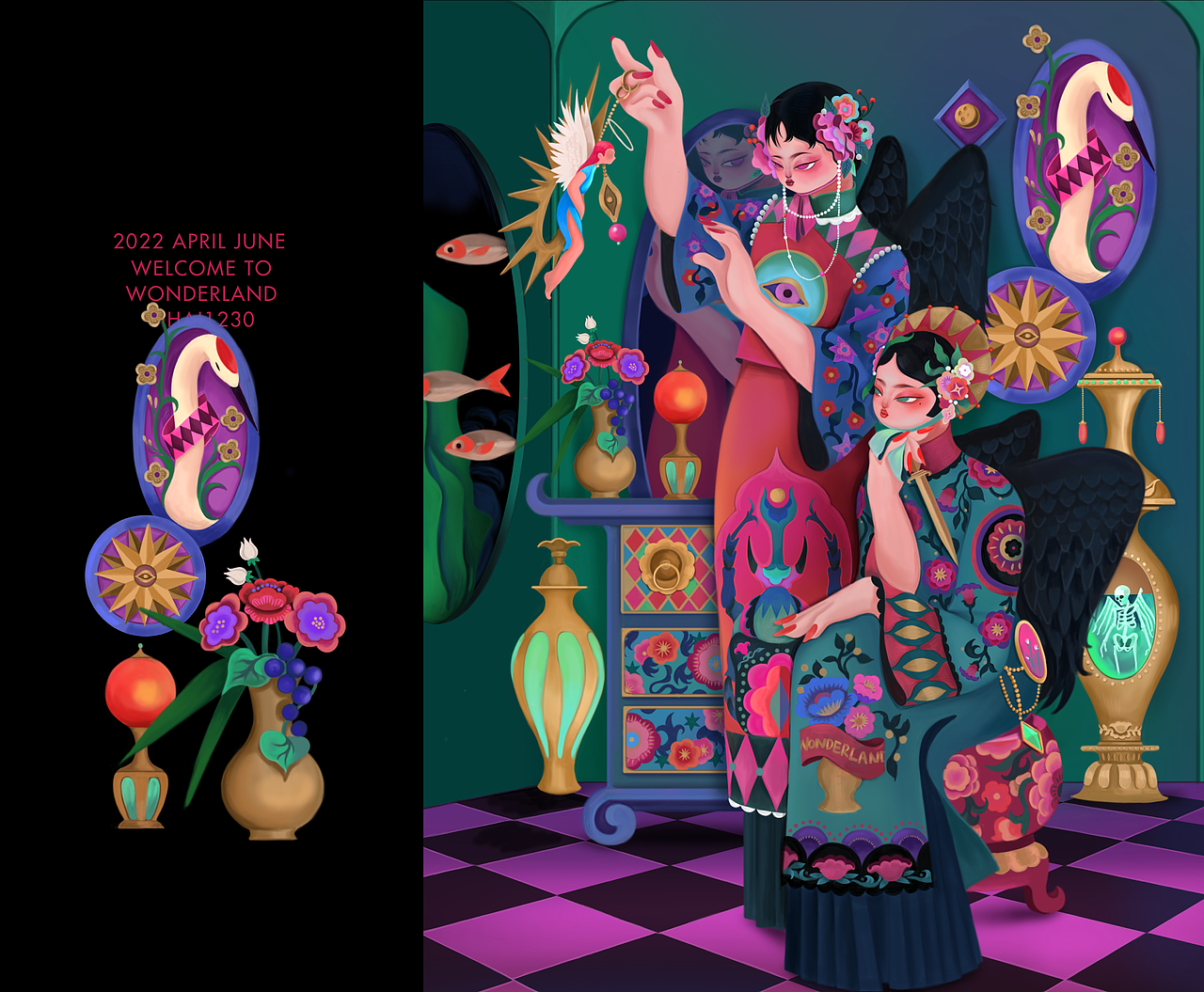 【幻境.天使】WELCOME TO WONDERLAND（图ZMzA3NDA3MDI4） - 商业插画 - 站酷设计师乙亥冬初九原创素材 - 站酷ZCOOL