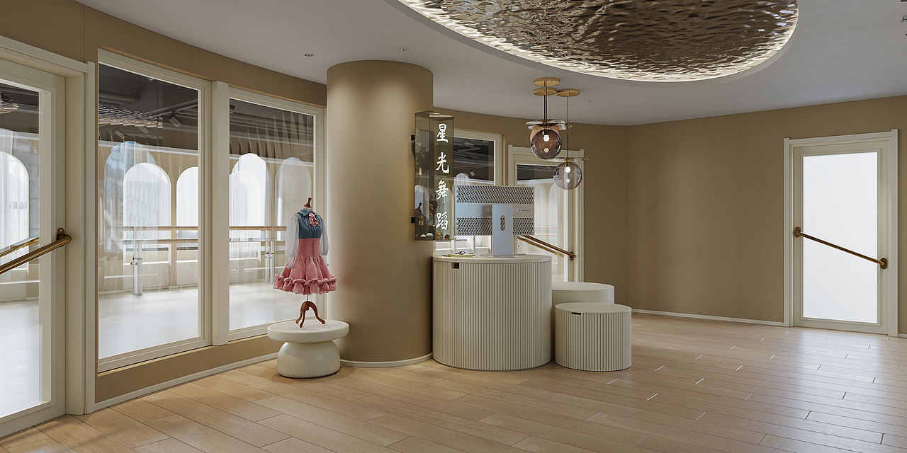 舞蹈教室（图ZMzIwNTIzODA4） - 商业空间设计 - 站酷设计师矩形视觉表现原创素材 - 站酷ZCOOL