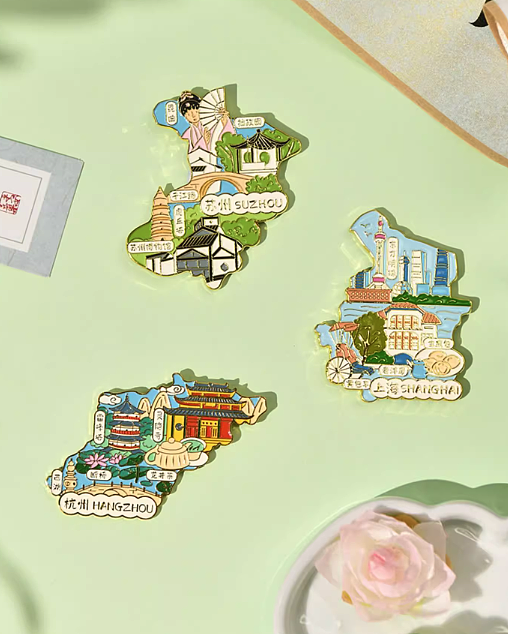 文创设计｜城市系列冰箱贴设计（图ZMzUyMTMyNzg0） - 商业插画 - 站酷设计师子沐插画原创素材 - 站酷ZCOOL