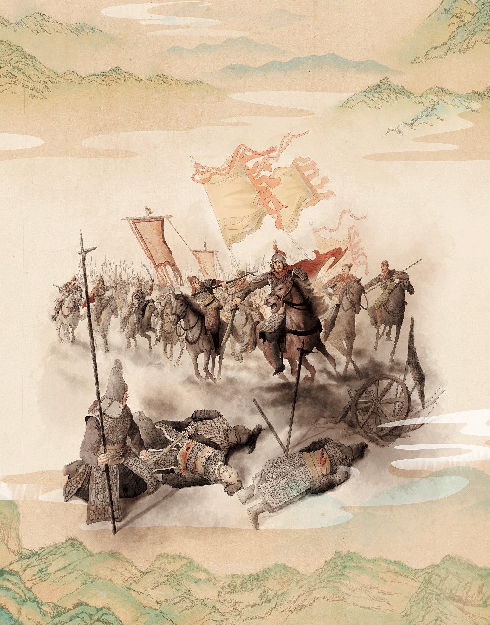 梅江区博物馆 展墙长卷（图ZMzA2NjMyODg4） - 绘画 - 站酷设计师卷Jan原创素材 - 站酷ZCOOL