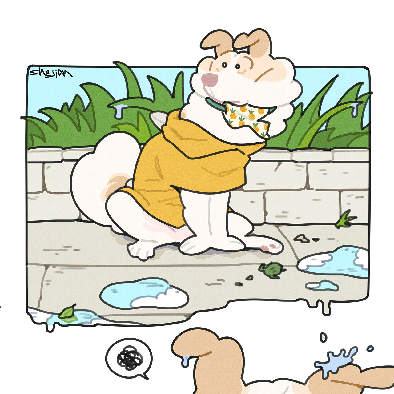 小麦嘬坊系列插图