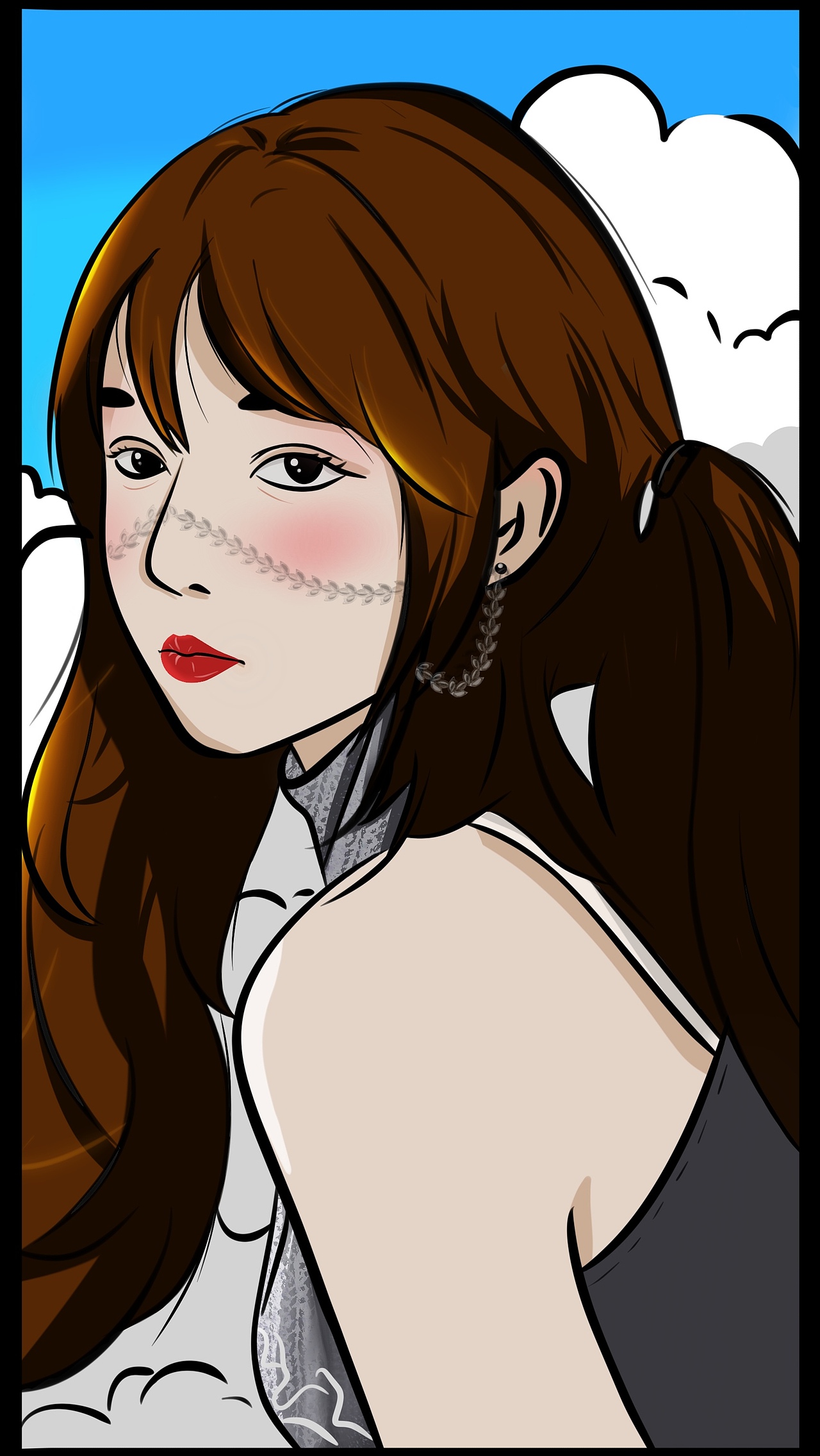 少女头像（图ZMzQxOTE1NzQ4） - 商业插画 - 站酷设计师Z69523625原创素材 - 站酷ZCOOL