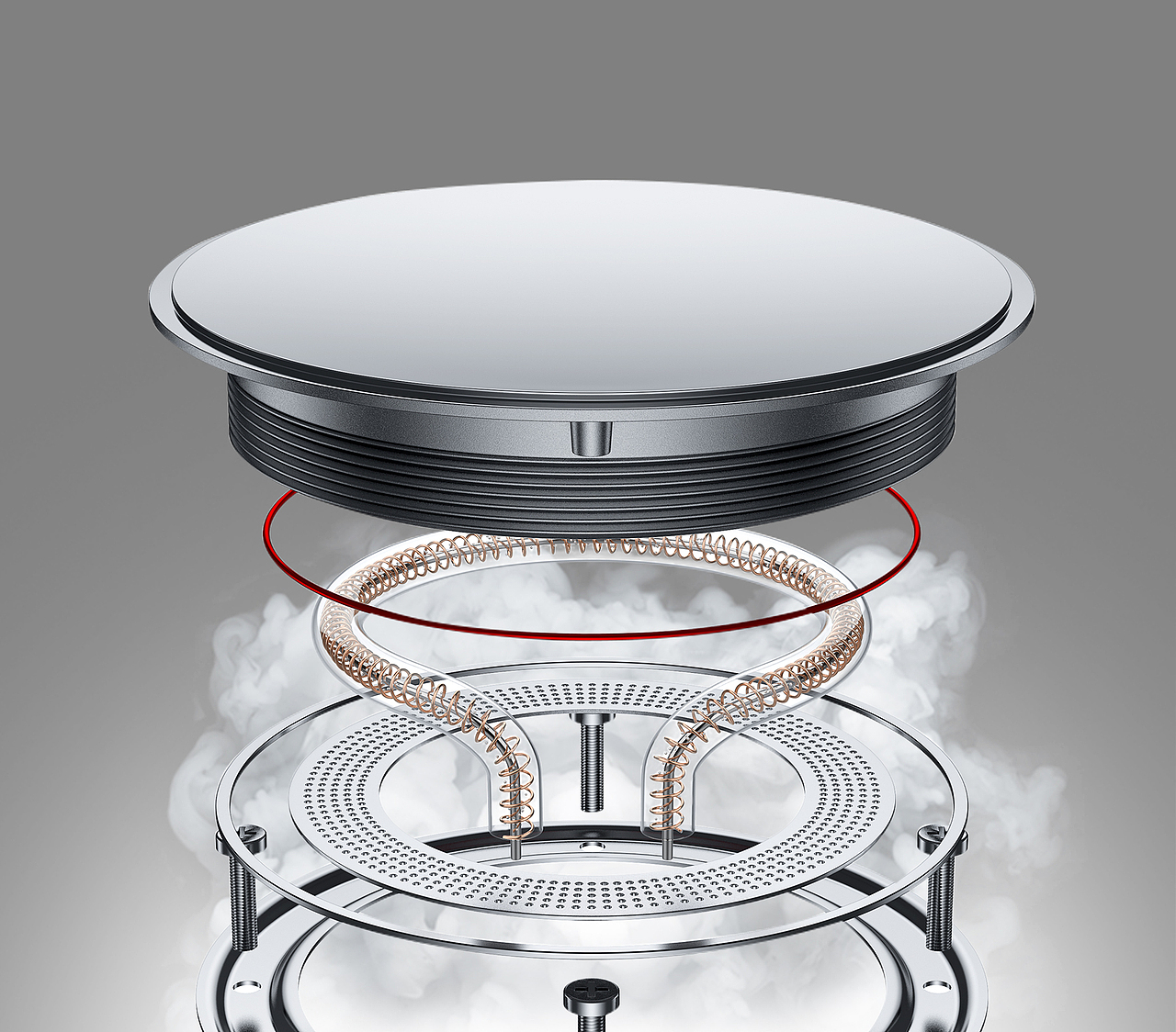 一组嵌入式蒸烤箱