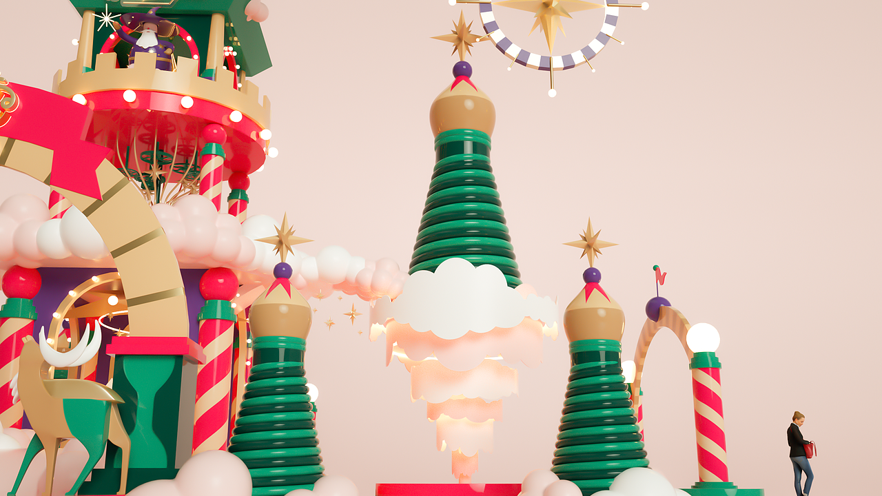 圣诞节装置（图ZMzMwMTk5MDQ4） - 其他空间 - 站酷设计师胖星守护者原创素材 - 站酷ZCOOL