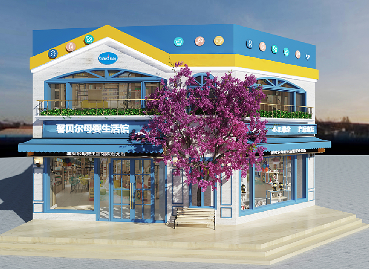 银川装修公司|银川母婴店装修设计效果图