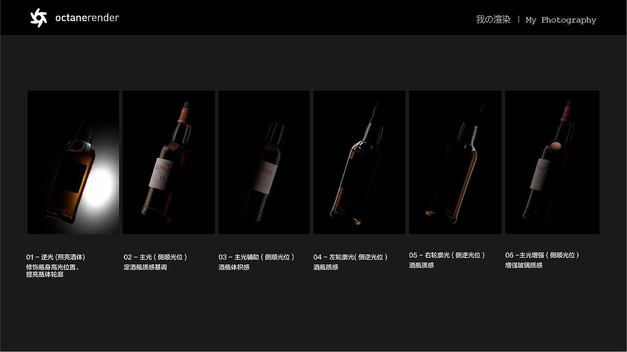 威士忌-产品渲染练习-子辰老师