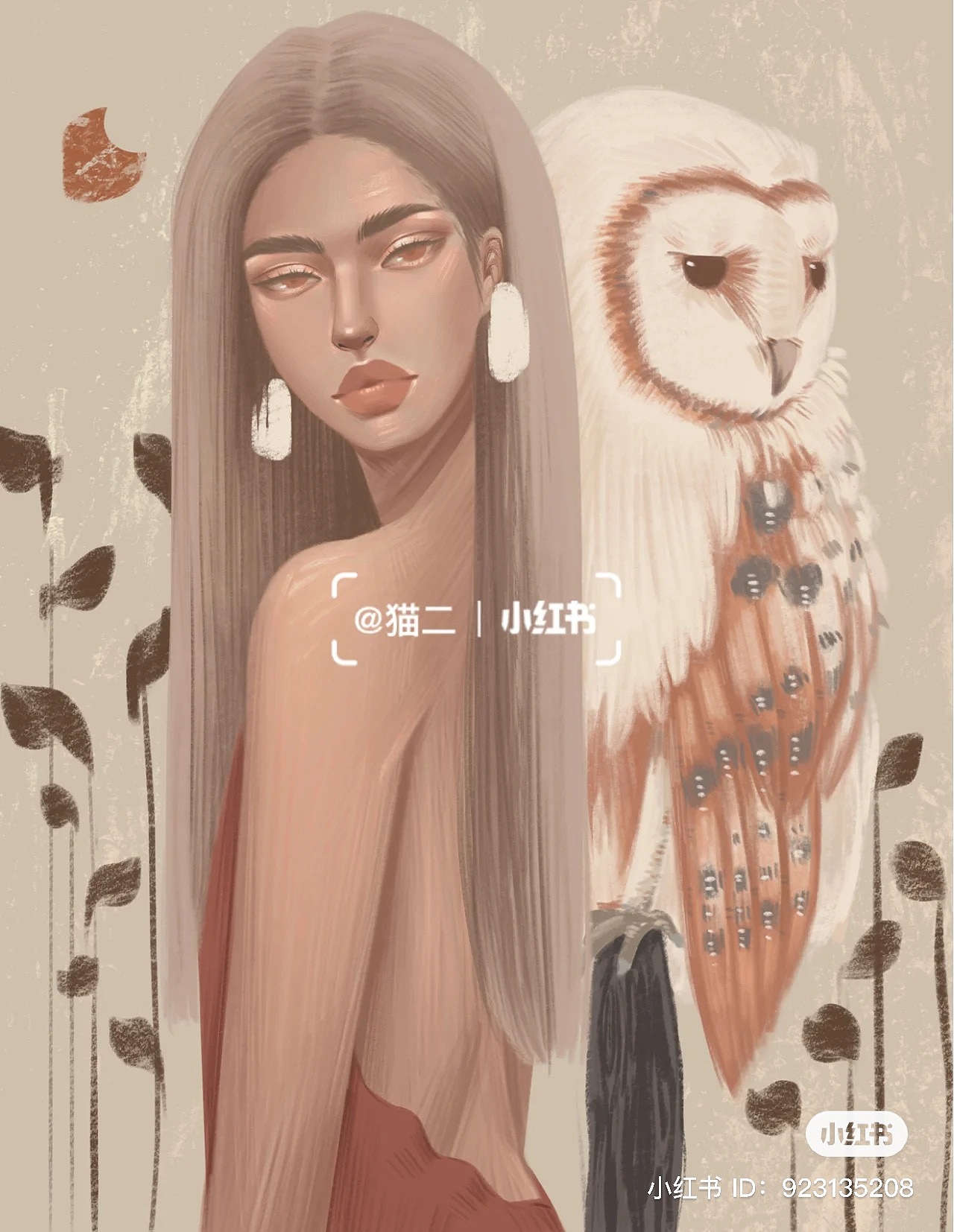 复古风女孩和动物（图ZMzE5MDYxMTA4） - 商业插画 - 站酷设计师猫二yufu_am原创素材 - 站酷ZCOOL