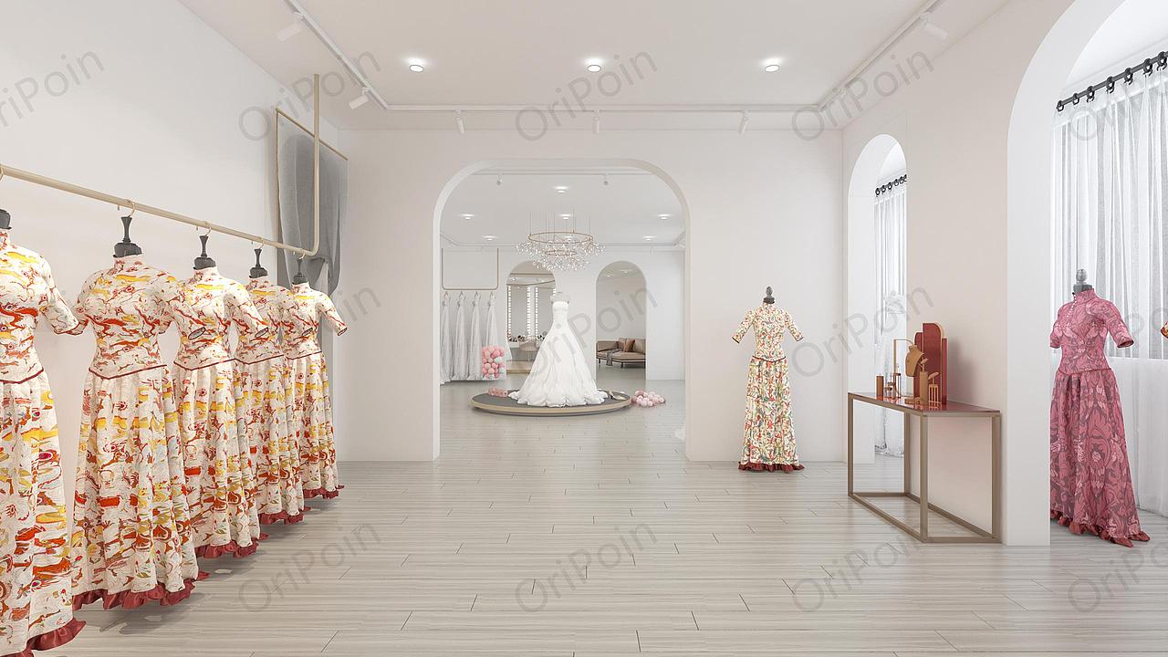 小型商业空间 | 简约ins风婚纱店设计分享（图ZMzM0OTA0NTAw） - 商业空间设计 - 站酷设计师小圆圆大创意原创素材 - 站酷ZCOOL