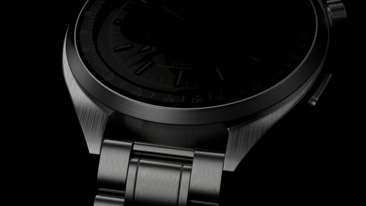 机械手表产品三维扫光动画视频