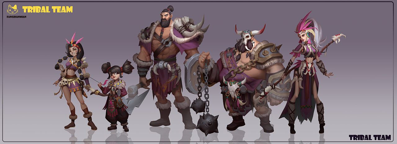 部落主题设计（图ZMzI0ODkxODI0） - 游戏原画 - 站酷设计师方便面哈原创素材 - 站酷ZCOOL