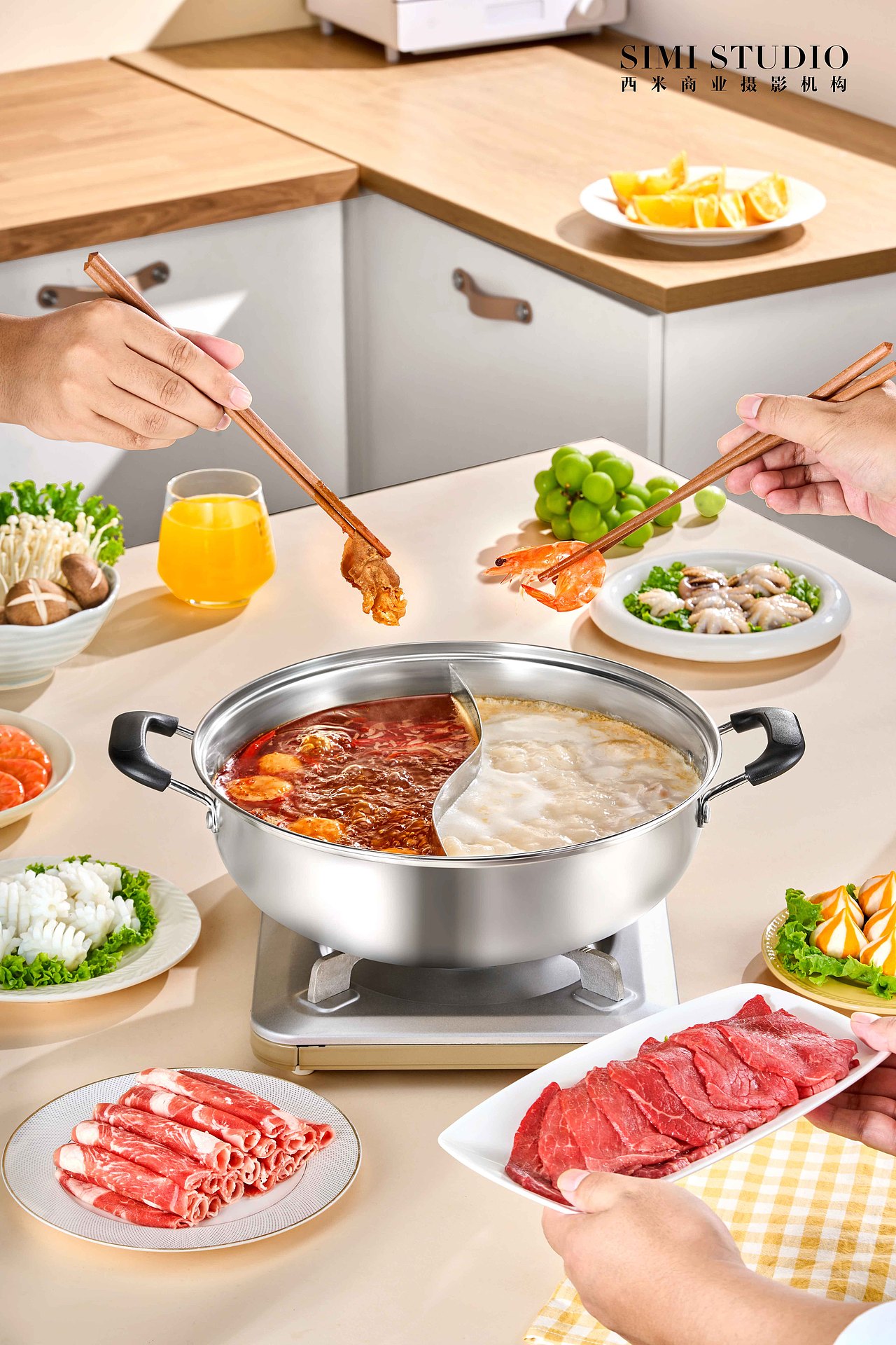 厨具拍摄 | 京东不锈钢鸳鸯锅 ✖︎ 北京西米商业摄影