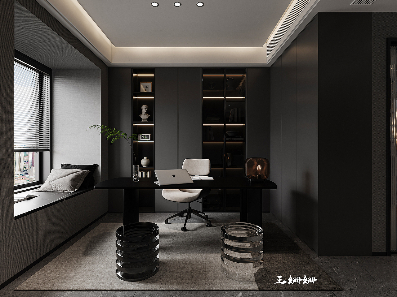 霸总高级黑，酷感十足的理性住所