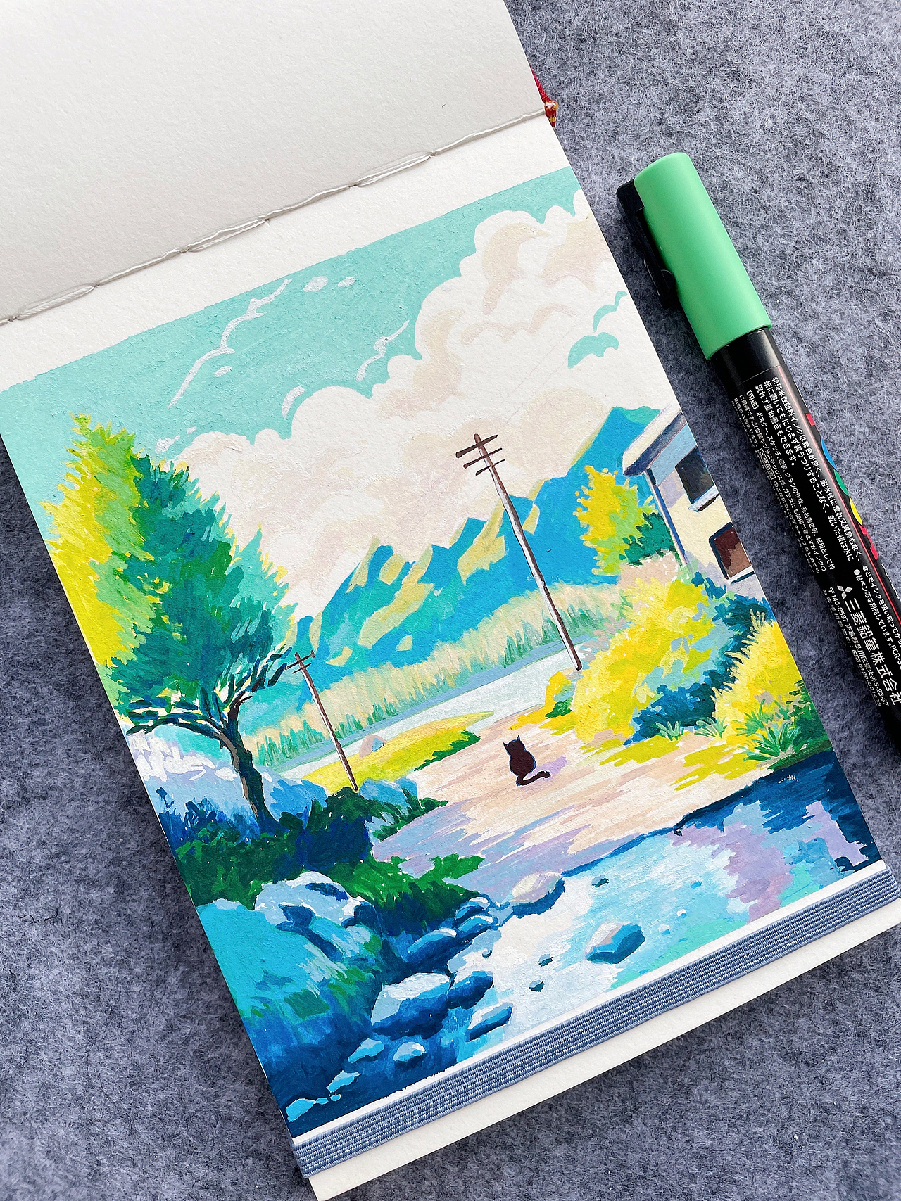 丙烯马克笔插画系列（图ZMzQ2NjIxNjk2） - 艺术插画 - 站酷设计师冰猫W原创素材 - 站酷ZCOOL