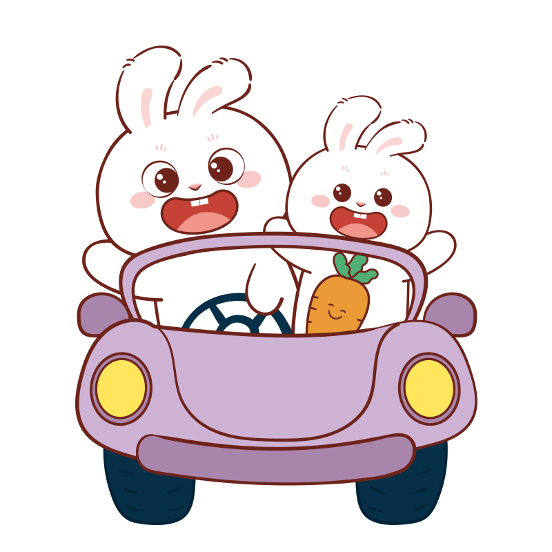 兔子萌表情包插画卡通可爱兔子