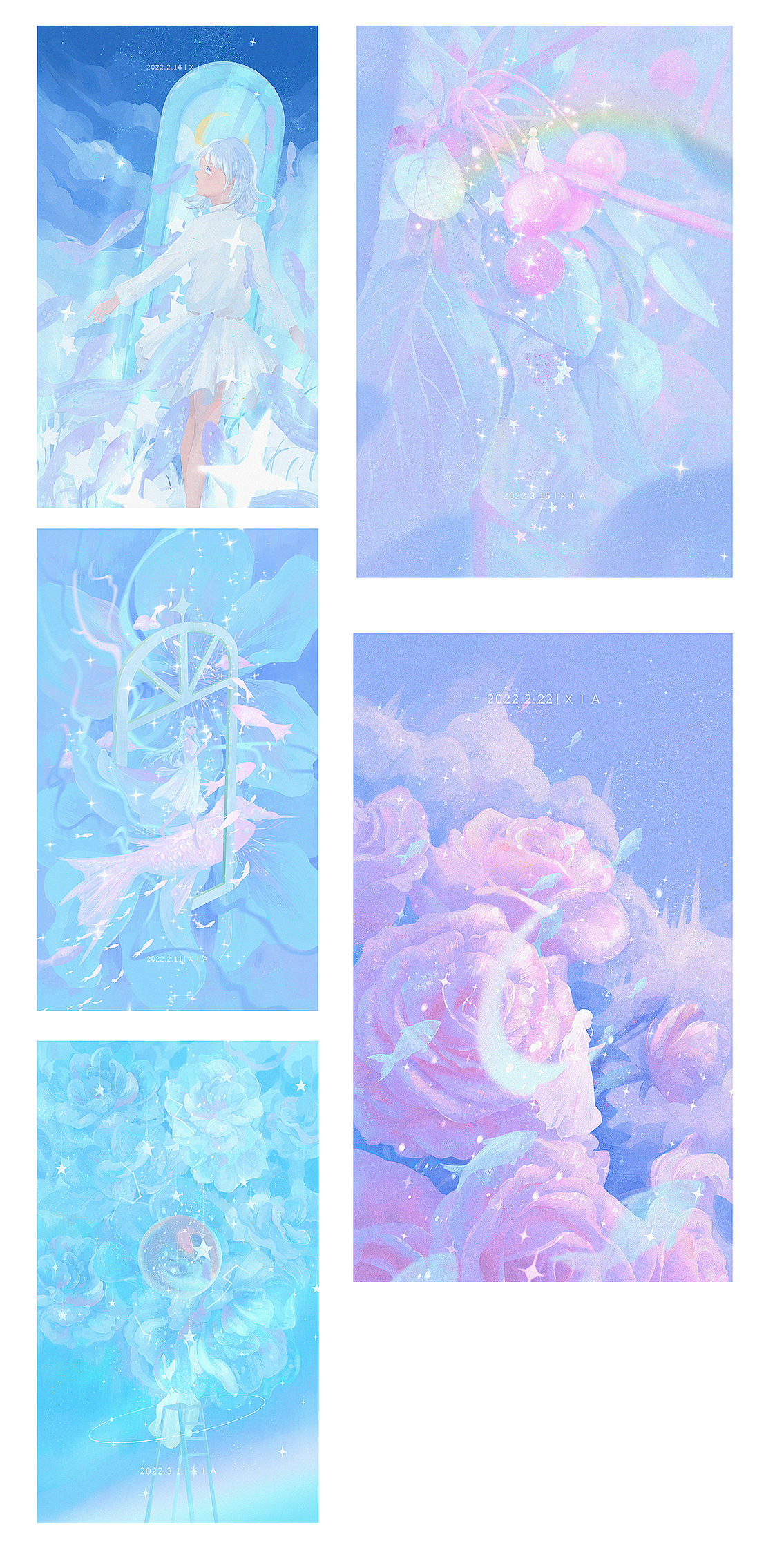 2-5月合集（图ZMzAwNDcwNzI0） - 商业插画 - 站酷设计师遐屿璐原创素材 - 站酷ZCOOL