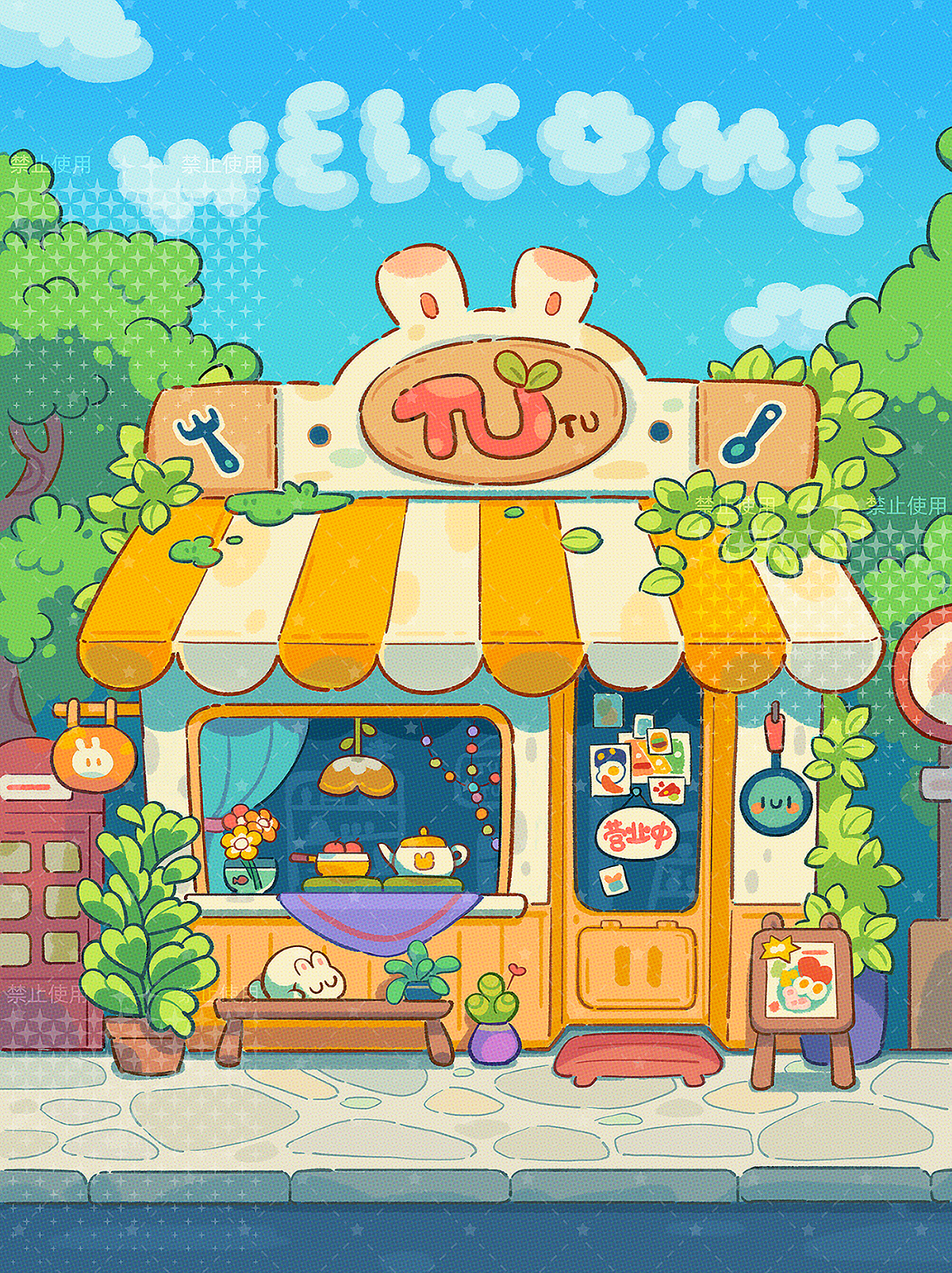 TUTU厨房©️系列插画｜5月合集（图ZMzcwODYxMzYw） - 创作习作 - 站酷设计师TUZI_tuzi原创素材 - 站酷ZCOOL