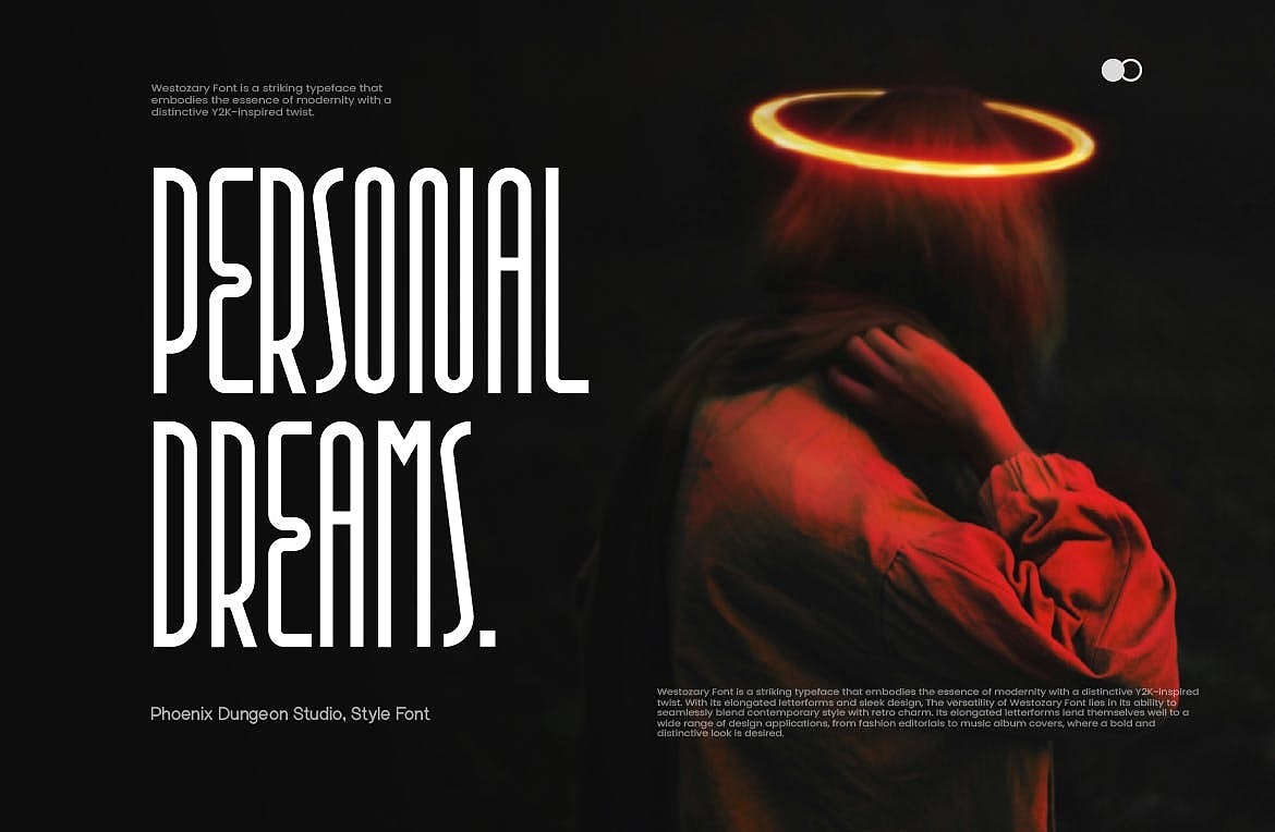 未来复古Y2K浓缩科幻潮流海报封面标题无衬线英文字体