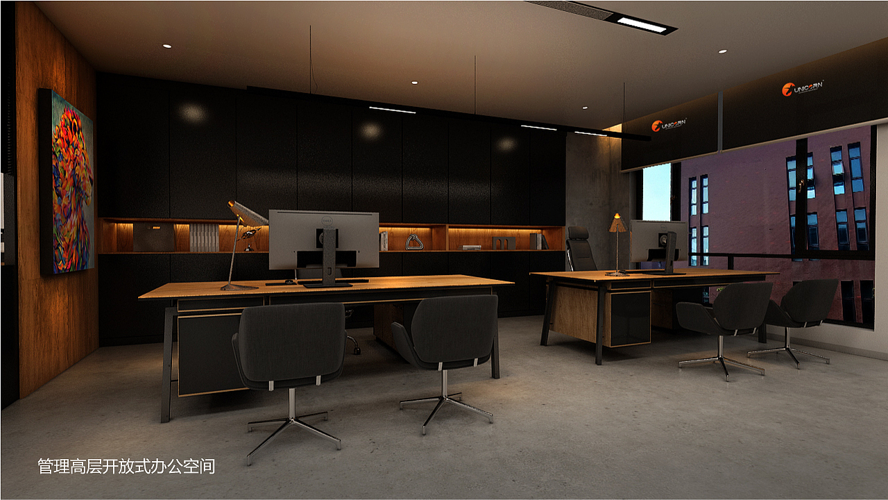 UNICORN高端办公空间设计SI/VI/总部办公/施工落地全案（图ZMzUxMTk3MjI0） - 商业空间设计 - 站酷设计师联合艺创品牌设计原创素材 - 站酷ZCOOL
