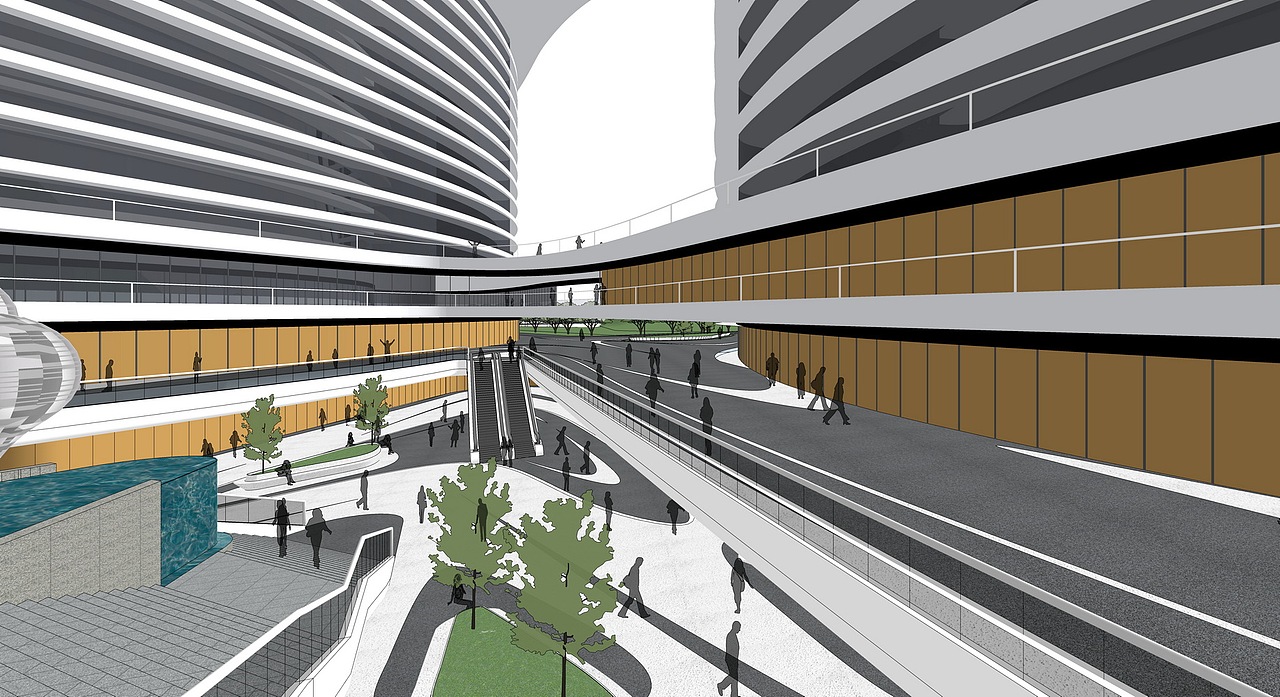 中厦国际南山广场SU模型下载